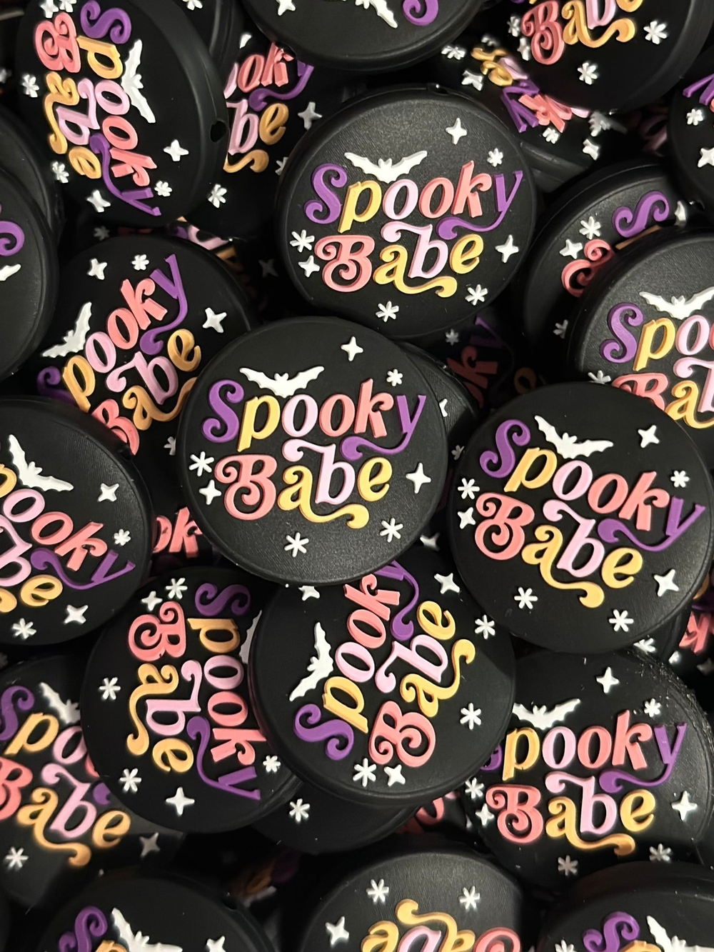Spooky Babe Halloween Decorative Silicone Focal Beads